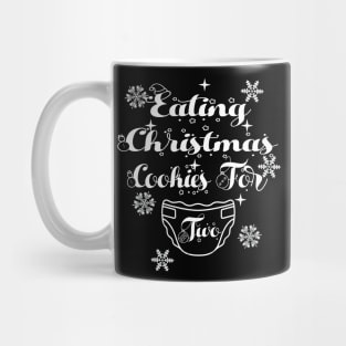 eating christmas cookies for two Mug